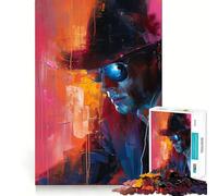 Puzzle Abstrait d'espionnage 1000 pièces pour Adolescents, Jouet Mental Anti-anxiété, découpe Premium, Cadeau élégant 50x75cm