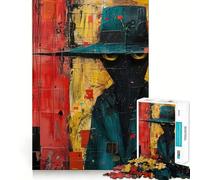 Puzzle Abstrait d'espionnage de 1000 pièces pour Adolescents, défi cérébral, Jeu d'activité à Domicile, Cadeau touchant et Original 38x52cm