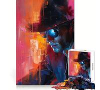Puzzle Abstrait d'espionnage Difficile de 1000 pièces pour Adultes Recall Upgrade Découpe Nette et précise Cadeau Unique 38x52cm
