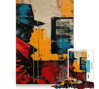 Puzzle Abstrait d'espionnage Difficile pour Adultes, 1000 pièces, pour stimuler la mémoire, Calmer l'évasion, Bords tendus, Cadeau spécial 38x52cm