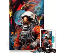 Puzzle Abstrait Difficile Astronaute pour Adultes, 1000 pièces, Jouet Intelligent et Amusant, découpe précise, Cadeau Artistique 50x75cm