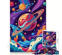 Puzzle Abstrait Galaxie Spatiale de 1000 pièces pour Adolescents, Jeu de logique et de développement du Sens de l'équilibre, découpe précise, (50x75cm)