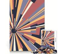 Puzzle Abstrait Lever de Soleil 1000 pièces pour Adultes Jeu de réflexion et de Calme Décoration Murale épurée 38x26cm