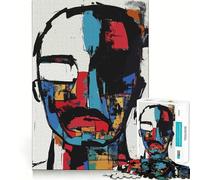 Puzzle Abstrait Original de 1000 pièces, Portrait, pour Adolescents, Jeu de réflexion et de développement Mental, Design paisible et Amusant, Cadeau Unique (38x52cm)