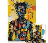 Puzzle Abstrait Original Homme à Lunettes pour Adultes, 1000 pièces, Puzzle cérébral Relaxant à Assembler, Cadeau de Noël (38x26cm)