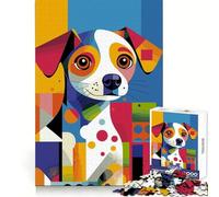 Puzzle Abstrait Original représentant Un Portrait de Chiot, 1000 pièces, Jeu Difficile pour Adultes, idéal pour Assembler Une Image, Cadeau Festif (50x75cm)