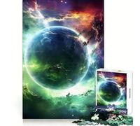 Puzzle Abstrait Paysage Spatial pour Adolescents 1000 pièces Stimule la mémoire Détente et Douceur Découpe Lisse Cadeau élégant (38x26cm)