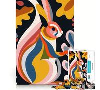 Puzzle Abstrait Plat écureuil 1000 pièces pour Adolescents Renforce la mémoire Simple, Amusant, de qualité, Cadeau mémorable 38x26cm