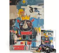 Puzzle Abstrait Pop Art Roi Rhinocéros 1000 pièces pour Adultes Puzzle Think Toy Home Enjoy Fine Cutting Cadeau de Noël (50x75cm)