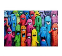 Puzzle Abstrait, Puzzle 1500 Pièces Adultes, Puzzles 1500 Pièces Graffiti, Puzzles Bois de Qualité Supérieure avec Une Boîte d'emballage Exquise, Décoration Murale, Cadeau Femme, Cadeau Homme, -3990