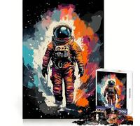 Puzzle Abstrait Spatial Astronaute 1000 pièces pour Adultes, Stimulant la mémoire et la détente, (38x26cm)