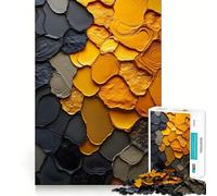 Puzzle Abstrait texturé de 1000 pièces pour Adultes, Puzzle de mémoire à Monter Lentement, Plaisir d'assemblage, Cadeau créatif 38x26cm