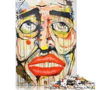 Puzzle Abstrait Visage Humain 1000 pièces pour Adultes Puzzle Puzzles pour Adultes Puzzle éducatif 1000 pièces (75 x 50 cm)