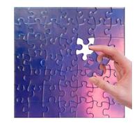 Puzzle acrylique - 49 pièces de puzzle clairement impossibles | Ensemble de puzzles clairs impossibles, énigmes folles impossibles, transparents et non répétitifs, et jeu de puzzle dur pour