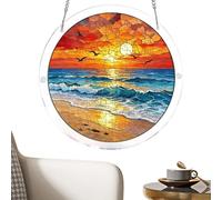 Puzzle acrylique 83 pièces DIY Jigsaw Art Decor | Casse-tête attrape-soleil en acrylique pour la maison, le dortoir, le bureau, la chambre, le salon, le jardin