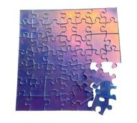Puzzle acrylique transparent : puzzle transparent de couleur impossible qui change le puzzle transparent, 49 pièces de conception non répétée | Hard Clear Puzzle Game Enfants, Puzzles in