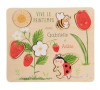 Puzzle Adèle la Coccinelle - Amadeus - Multicolore - Bois Multicolore G