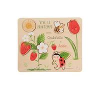 Puzzle Adèle la Coccinelle - - Multicolore - Bois