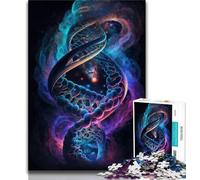 Puzzle ADN Humain dans l'espace 1 000 pièces pour Adultes et Adolescents Jouet éducatif et éducatif idéal comme Cadeau pour Toute la Famille (50x75cm)