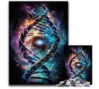 Puzzle ADN Humain dans l'espace 1000 pièces pour Adultes, activité familiale, décoration d'intérieur, Cadeau de Vacances 50x75cm/19,68x29,52 Pouces