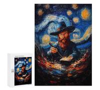 Puzzle Adolescent 300pcs Puzzle Wizardry Starry Night Puzzles Adultes Jouet Anti-Stress Défi Dur Cadeaux D'anniversaire Unique 300pcs