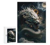 Puzzle Adolescent 300pcs Serene Celestial Dragon Anti-Stress Décoration Parfaite Activités Amusantes Maison 300pcs