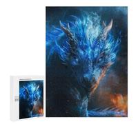 Puzzle Adolescent 500pcs Elder Dragon Blue Eyes Puzzle Adulte Jouets Muraux Vacances Maison Loisirs Anti-Stress 500pcs