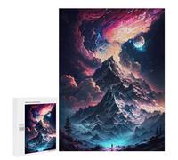 Puzzle Adolescent 500pcs Mountain Nebula Galaxy Puzzles Adultes Jouets Muraux Vacances Maison Loisirs Anti-Stress 500pcs