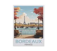 Puzzle Adult 1000，Bordeaux France, Côte，Puzzle De 1000 Pièces Jeux De Famille Amusants, Divertissement De Relaxation Et De Méditation（38x26cm）-HD100