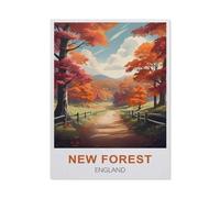 Puzzle Adult 1000，Forêt Nouvelle, Angleterre，Puzzle De 1000 Pièces Jeux De Famille Amusants, Divertissement De Relaxation Et De Méditation（75x50cm）-P55