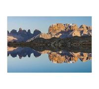 Puzzle Adult 1000，Les Sommets des Dolomites de Brenta se reflètent Parfaitement dans Le lac Noir，Puzzle De 1000 Pièces Jeux De Famille Amusants, Divertissement De Relaxation Et De Méditation-AH78
