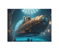 Puzzle Adult 1000,Monde des Machines Steampunk,Puzzle De 1000 Pièces Jeux De Famille Amusants, Divertissement De Relaxation Et De Méditation(50x70cm)-AA99