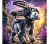 Puzzle Adulte 100 Pièces, Bricolage Puzzle Âne Stupide, Puzzles Impossible 100 Pieces, Jeu de Famille Team Building, Cadeau pour Les Amants ou Les Amis, Unique Home Decor