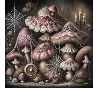 Puzzle Adulte 100 Pièces, Bricolage Puzzle Champignon Toile d'araignée, Puzzles Impossible 100 Pieces, Jeu de Famille Team Building, Cadeau pour Les Amants ou Les Amis, Unique Home Decor