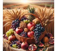 Puzzle Adulte 100 Pièces, Bricolage Puzzle Fruits Champs de blé, Puzzles Impossible 100 Pieces, Jeu de Famille Team Building, Cadeau pour Les Amants ou Les Amis, Unique Home Decor