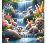 Puzzle Adulte 100 Pièces, Bricolage Puzzle Lapin de rivière, Puzzles Impossible 100 Pieces, Jeu de Famille Team Building, Cadeau pour Les Amants ou Les Amis, Unique Home Decor