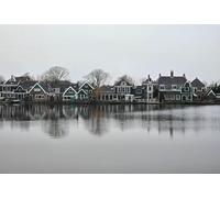 Puzzle Adulte 1000(52x38cm) pièces, Puzzle d’habitations riveraines de Zaanse Schans aux Pays-Bas, Jouet éducatif et Jeu Anti-Stress pour Adultes