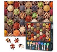 Puzzle adulte 1000 blocs, légumes frais et fruits sains, puzzle d'épices pour adultes, jeux de puzzle ou jouets, adapté aux amis âgés 50 x 70 cm