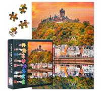 Puzzle adulte 1000 blocs, puzzle allemand Cochem Rhénanie, Moselle de Rhénanie, jeux ou jouets pour adultes, convient aux amis plus âgés 50 x 70 cm