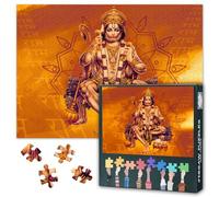 Puzzle adulte 1000 blocs, puzzle hindou dieu Hanuman, puzzle Hanuman pour adultes, puzzles ou jouets, convient aux amis âgés 50 x 70 cm