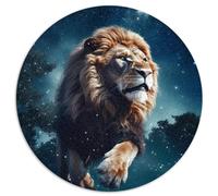 Puzzle Adulte 1000 Lions perdus dans l'espace Puzzle sphérique Puzzle en Carton 67,5x67,5 cm
