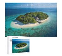 Puzzle Adulte, 1000 PCS, avec Illustration Tropical Escape Haven, comme Pause Créative pour Les Amateurs Patients, pour Les Passionnés