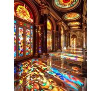 Puzzle Adulte 1000 Pièces 75x50 cm Puzzles pour Adultes Jeu éducatif Défi Jouets 1000 pièces Puzzles pour Adulte Familial Parfait - Paysage coloré du Palais