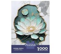 Puzzle Adulte 1000 Pièces Abstract Lotus Kintsugi Puzzle Adulte Jeu Manuel Décoration Parfaite Cadeaux Uniques pour Anniversaire Et Noël 52x38cm/1000pcs