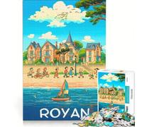 Puzzle Adulte 1000 pièces Affiche Royan | 38x26cm Pour des cadeaux d'anniversaire éducatifs et ludiques en famille des cadeaux de voyage,