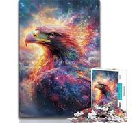 Puzzle Adulte 1000 pièces Aigle Adolescent, pour Un Moment de détente à la Maison avec des pièces de Formes aléatoires entièrement emboîtables (Taille 75x50cm)