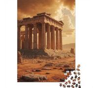 Puzzle Adulte 1000 Pièces, Ancient Temple Ruins at Sunset, 70x50cm/1000pcs