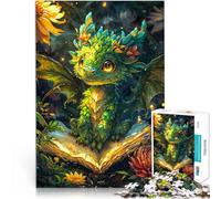 Puzzle Adulte 1000 pièces Animal Dragon Mignon Aidez Le Cerveau à exercer des Jouets addictifs pour cultiver la Patience Cadeaux du Père Noël Secret 50x70cm