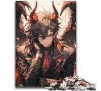 Puzzle Adulte 1000 pièces Anime Devil Boy Anti-Stress Staycation Kill Time Décoration Parfaite pour Les 14 Ans et Plus 38x26cm