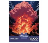 Puzzle Adulte 1000 Pièces Apocalyptic Mushroom Cloud Explosion Puzzle pour Adultes - Jeu Anti-Stress pour Améliorer La Mémoire - Idéal comme Cadeau pour Toute La Famille 38x26cm/1000pcs